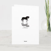 馬はメッセージカード感謝していしています サンキューカード (裏面)