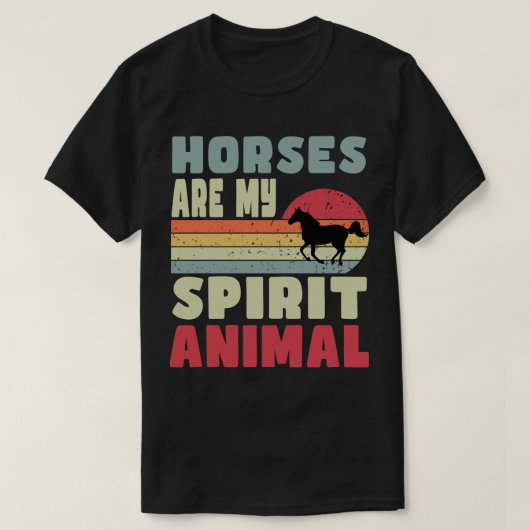 馬は僕の愛玩用Tシャツだ Tシャツ (デザイン正面)
