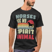 馬は僕の愛玩用Tシャツだ Tシャツ (正面)