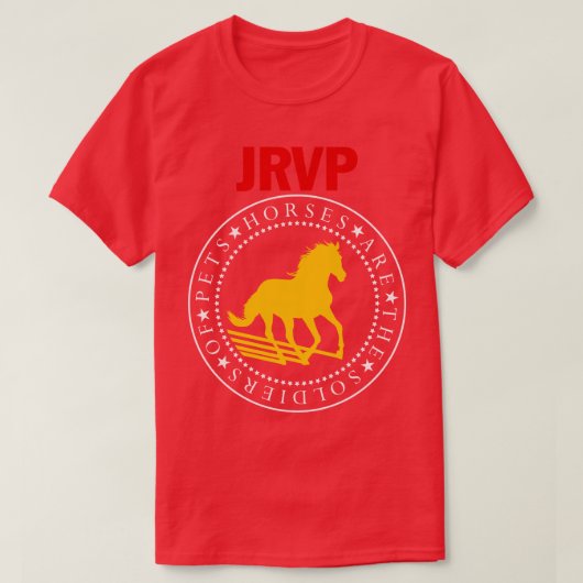 馬は兵士である Tシャツ (デザイン正面)