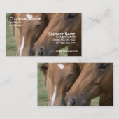 馬は名刺に寄り添います 名刺 (正面/裏面)