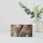 馬は名刺に寄り添います 名刺 (スタンド正面)