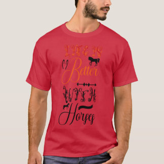 馬は命が好い Tシャツ