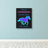 馬は星の力を持つ キャンバスプリント (インサイチュ (ウッドフロア))