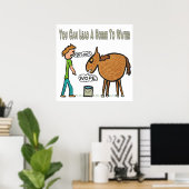 馬は水に通す ポスター (ホームオフィス)