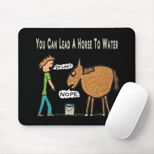 馬は水に通す マウスパッド (マウス)