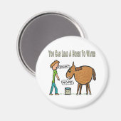 馬は水に通す マグネット (正面/裏面)