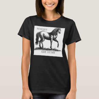 馬は物の言えないです Tシャツ
