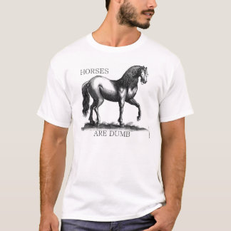 馬は物の言えないです Tシャツ