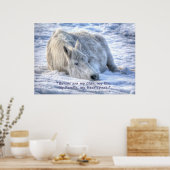 馬は私のクラン引用文マーレスリープやる気を起こさせる ポスター (キッチン)