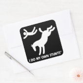 馬は私のスタント スクエアシール (封筒)