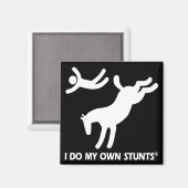 馬は私のスタント マグネット (正面/裏面)