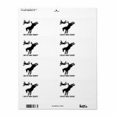 馬は私のスタント ラベル (フルシート)