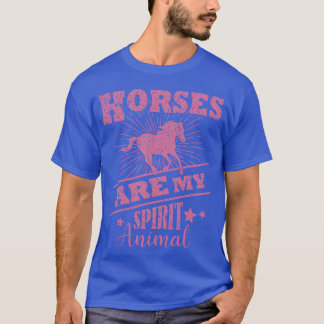 馬は私の精神の動物の馬術ギフト馬である Tシャツ