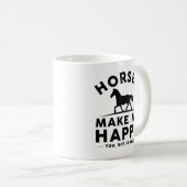 馬は私をそんなに幸せにしない コーヒーマグカップ (正面右)