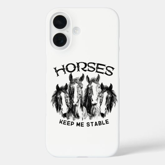 馬は私を安定させてくれる - 馬好きのためのグッズ Case-Mate iPhoneケース (裏面)