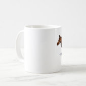 馬は私達を私達がマグに欠けている翼貸します コーヒーマグカップ (正面左)