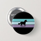 馬は縞で飾ります 缶バッジ (正面&裏面)