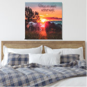 馬は翼のない天使である キャンバスプリント (インサイチュ (寝室))