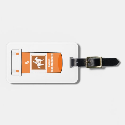 馬は薬だ ラゲッジタグ (正面横)