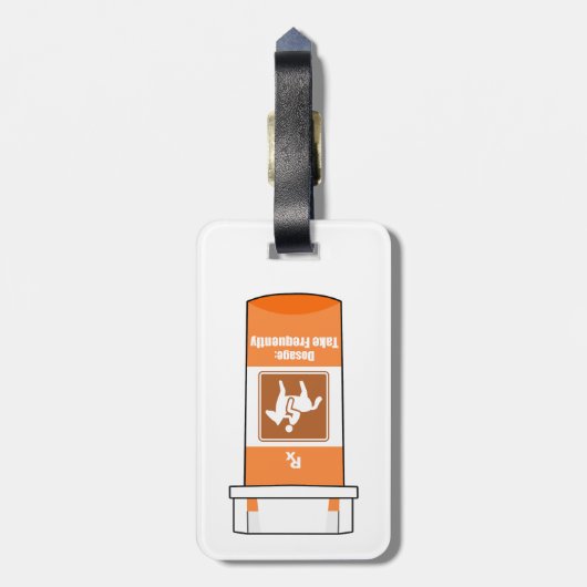 馬は薬だ ラゲッジタグ (裏面縦)