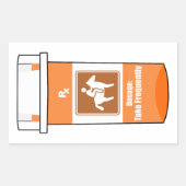 馬は薬だ 長方形シール (正面)