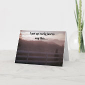 馬は、*ハッピーバースデー*と言うのを待ちきれなかった カード (正面)