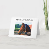 馬は「近くで40歳とは違うと言う」と言う カード (正面)