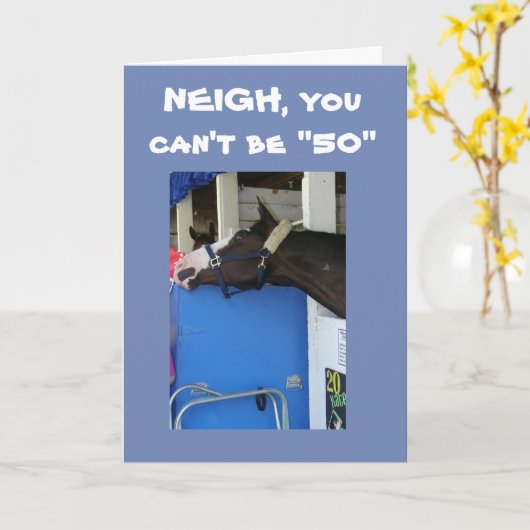 馬は**50** カード (黄色い花)