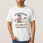 馬はSandbaggerの価値ティーに蹄鉄を打ちます Tシャツ (正面)
