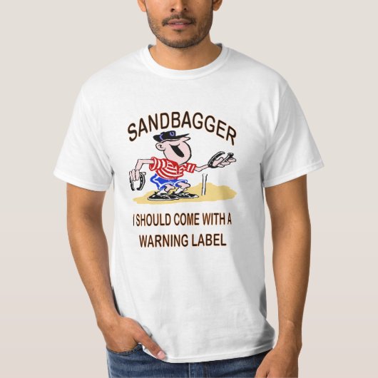 馬はSandbaggerの価値ティーに蹄鉄を打ちます Tシャツ (正面)
