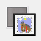 馬はTシャツと贈り物を贈る マグネット (正面/裏面)