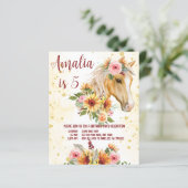 馬ひまわり誕生日パーティーの予算の招待 (スタンド正面)