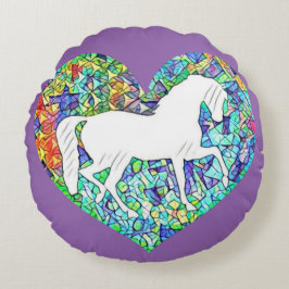 馬への愛 ラウンドクッション