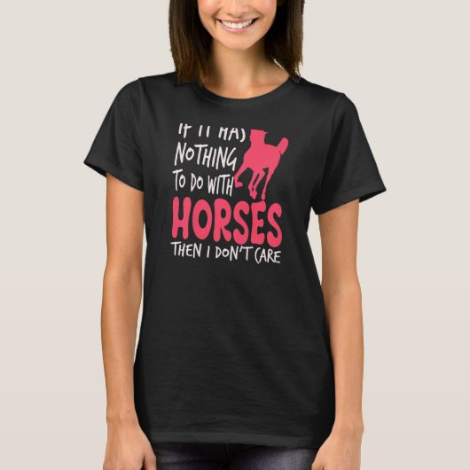 馬もし馬乗り馬乗り馬乗り馬とは関係がない Tシャツ (正面)