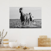 馬やる気を起こさせるは制限なく生きる ポスター (キッチン)