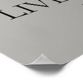 馬やる気を起こさせるは制限なく生きる ポスター (角)