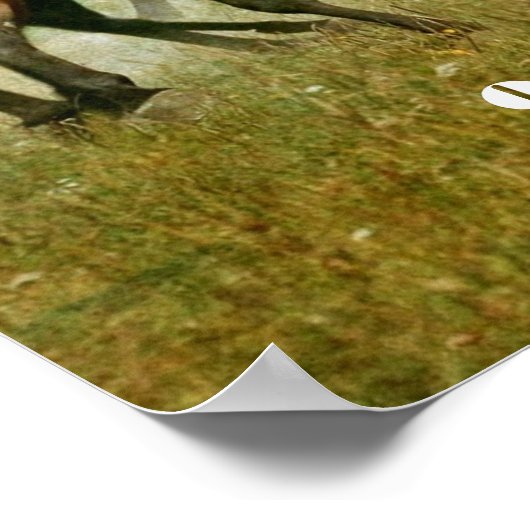 馬やる気を起こさせる感動的制限なし引用文 ポスター (角)