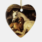 馬や他の動物のハートを持つアラブのテント セラミックオーナメント (右)