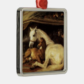 馬や他の動物を持つアラブのテント メタルオーナメント (右)