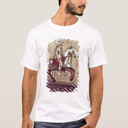 馬よろいを付けられた馬およびライダー、c.1640のモデル tシャツ (正面)