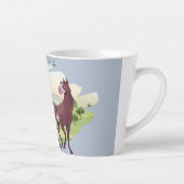 馬をテーマにしたカントリー・ウェスタン結婚ズ カフェラテマグ (右)