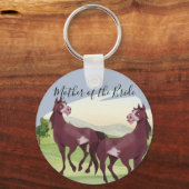 馬をテーマにしたカントリー・ウェスタン結婚ズ キーホルダー (正面)