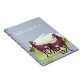 馬をテーマにしたカントリー・ウェスタン結婚ズ ノートブック (右側)