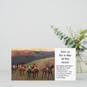 馬をテーマにしたパーティーまたは資金調達イベントの招待 (スタンド正面)