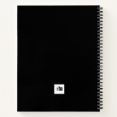 馬をテーマにした名パーソナライズされた前付きノート ノートブック (裏面)