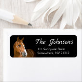 馬をテーマにした差出人住所ラベル ラベル (インサイチュ)