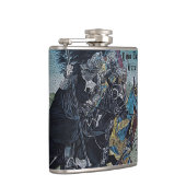 馬を乗り継ぐ歴史的な中世の騎士たち フラスク (右)