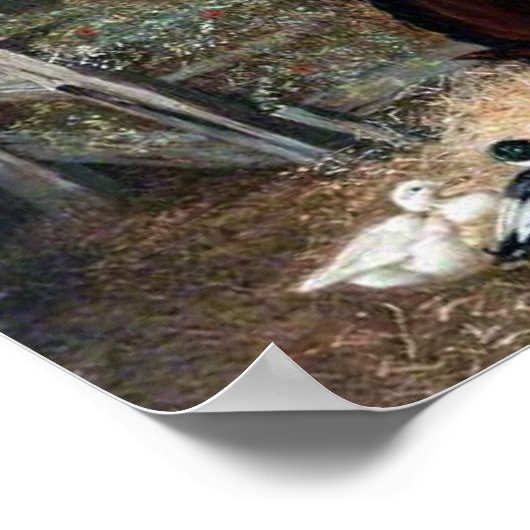 馬を使ったファームシーン ポスター (角)