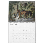 馬を使った19世紀の芸術 カレンダー (1月 2027)